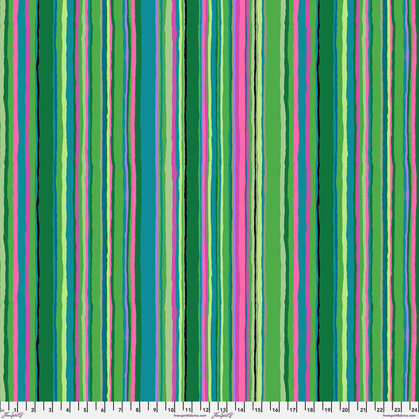 Kaffe Fassett : Echo Stripe in Green : Free Spirit