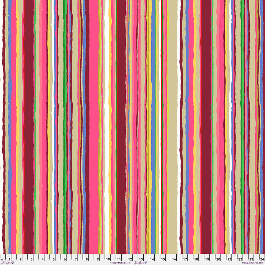 Kaffe Fassett : Echo Stripe in Magenta : Free Spirit