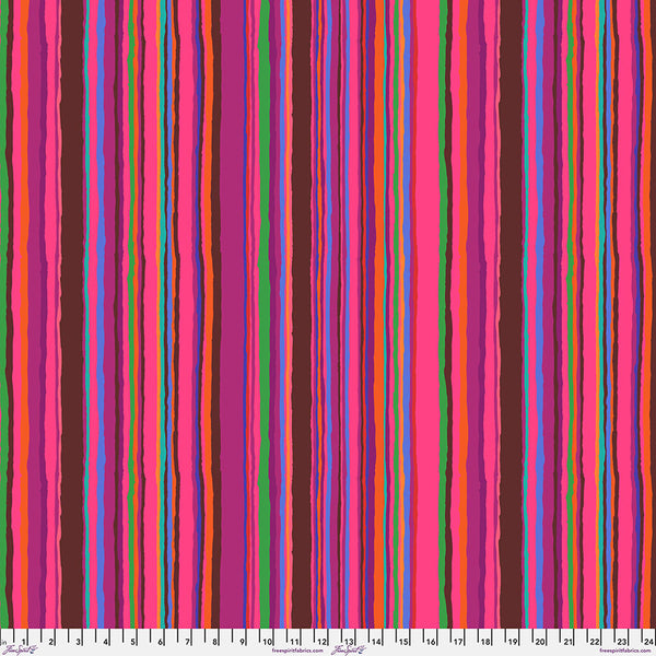 Kaffe Fassett : Echo Stripe in Red : Free Spirit