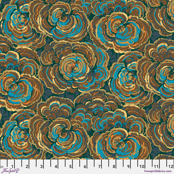 Forage by Martha Negley : Turkey Tail in Dark Blue : Free Spirit