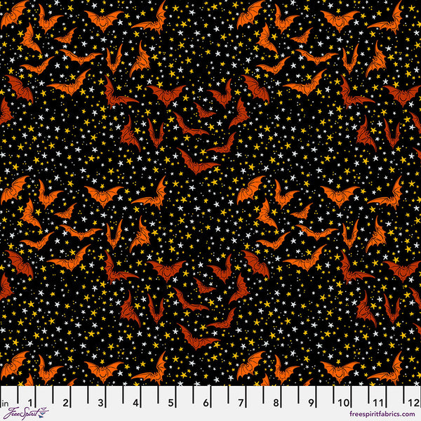 Costumes and Cobwebs by Club Hauer : Ditsy Bats in Black : Free Spirit