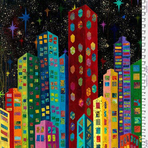 Skylights by Sue Penn : Night Life in Multi : Free Spirit