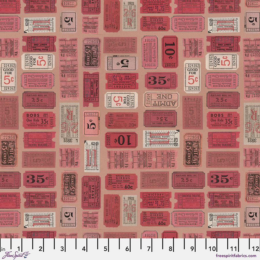 Red Palette by Tim Holtz : Tickets  in Red  : Free Spirit