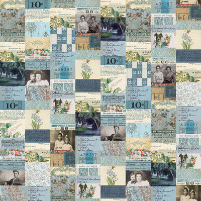 Blue Palette by Tim Holtz : Collage in Blue : Free Spirit