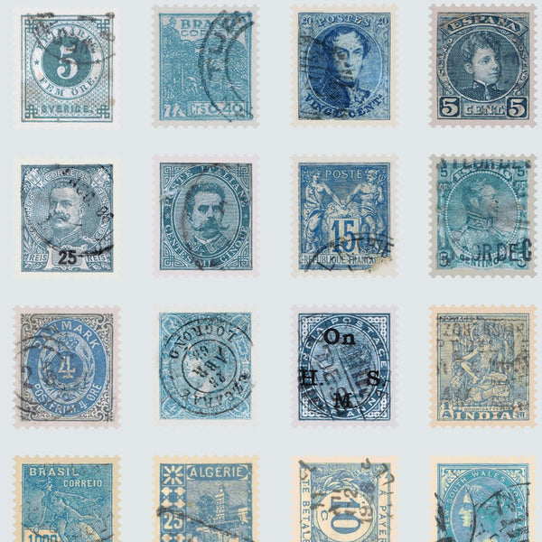 Blue Palette by Tim Holtz : Stamps in Blue : Free Spirit