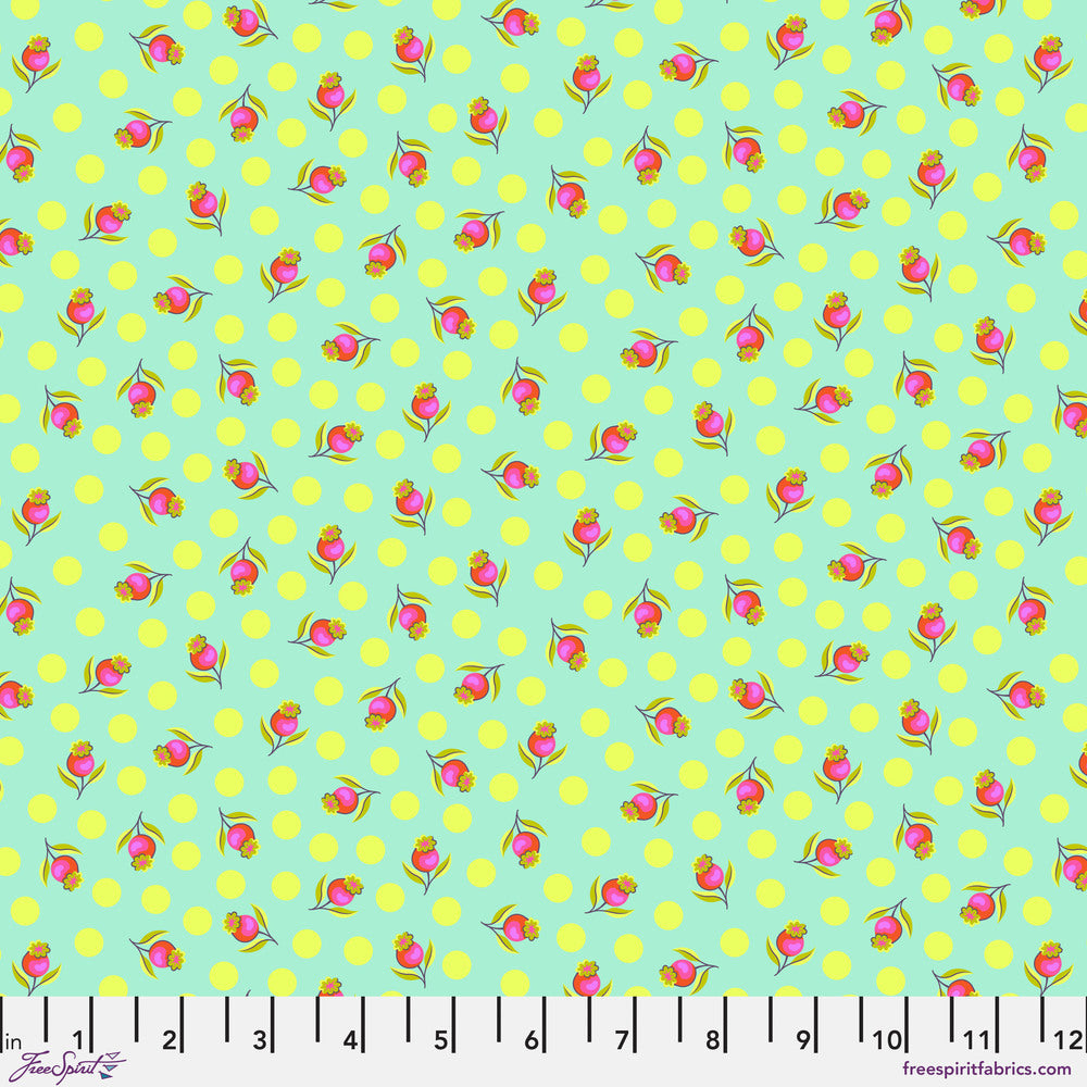 Untamed by Tula Pink : Impending Bloom in Moonbeam : Free Spirit