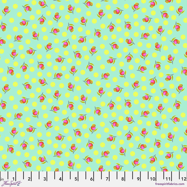 Untamed by Tula Pink : Impending Bloom in Moonbeam : Free Spirit