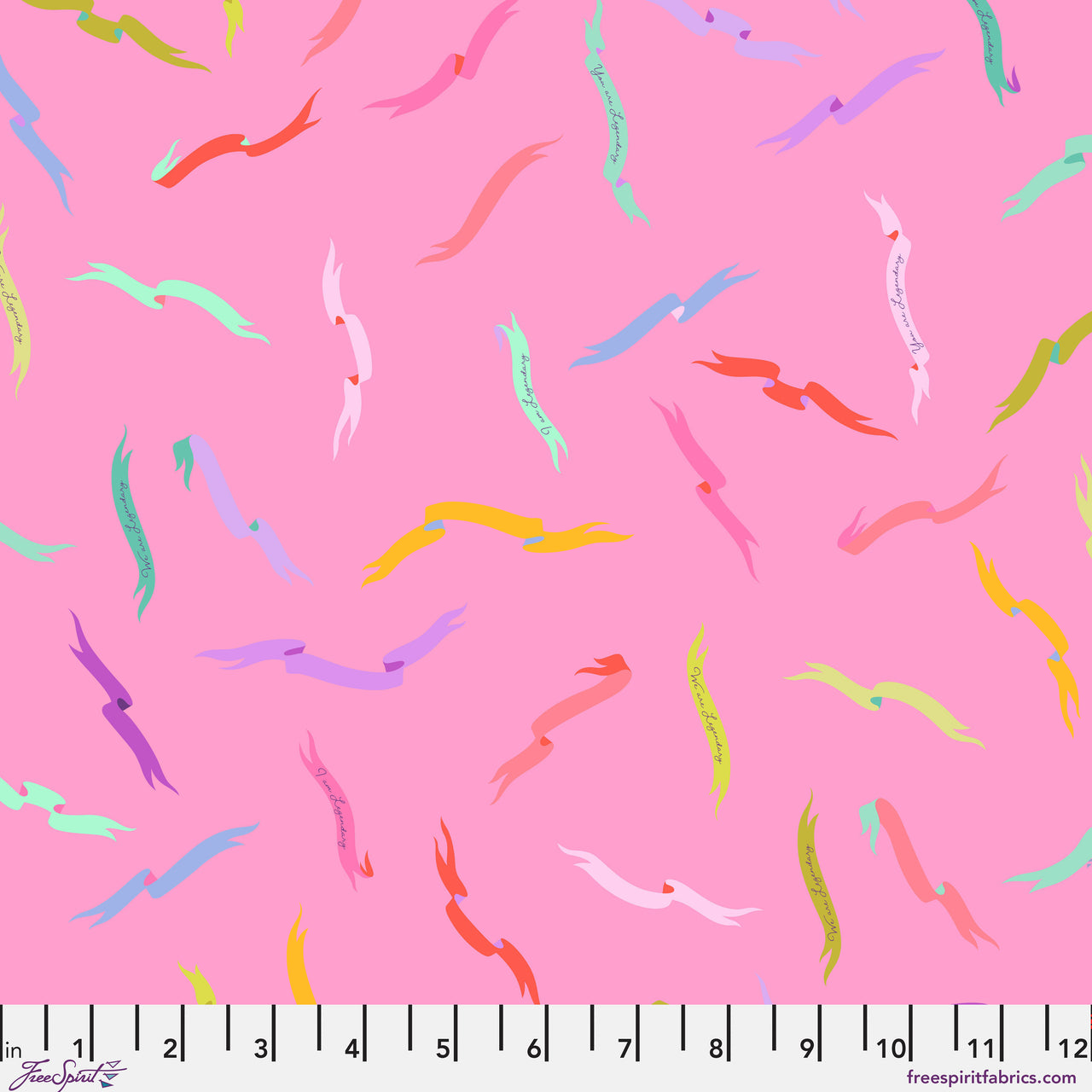 Legendary by Tula Pink : Gentle Reminder in Wild Orchid : Free Spirit