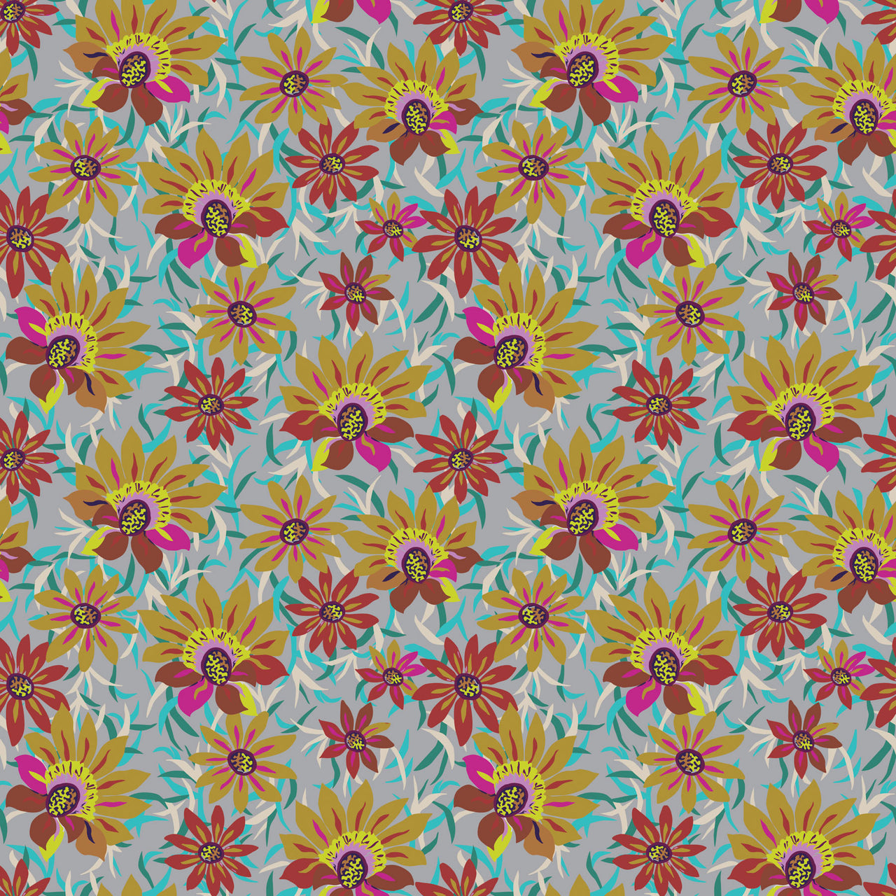 Trade Winds by Kathy Doughty : Treasure Flower in Dusk : Figo : Rayon