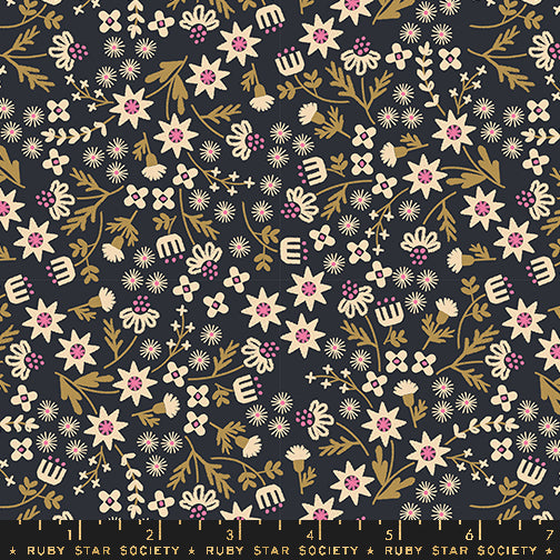 Favorite Flowers : Inflorescence in Soft Black : Ruby Star Society