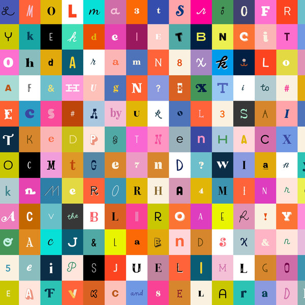 Selvedge Magic : Magic Letters in Multi : Ruby Star Society