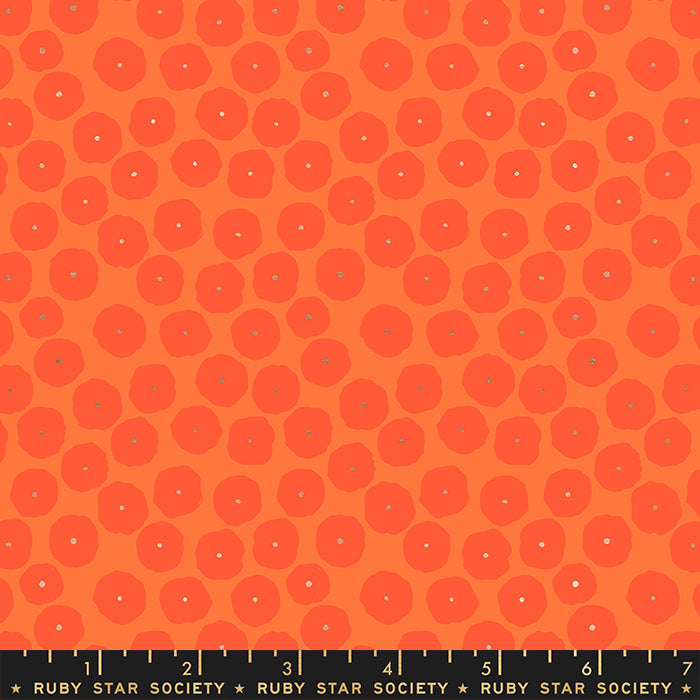 Floradora by Jen Hewett : Disco Dots in Goldfish : Ruby Star Society