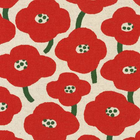 Cotton Flax Prints by Sevenberry : SB-850439D1-2 Red : Robert Kaufman