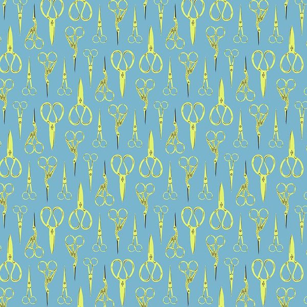 Stitch & Glow by Faye Guanipa : Crane Scissors in Cyan : Dear Stella