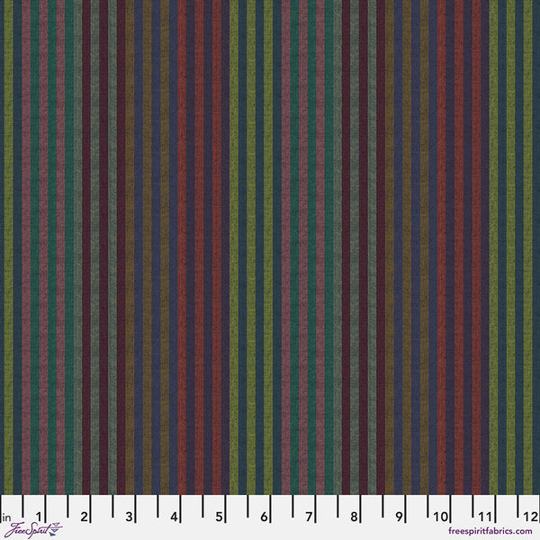 Kaffe Fassett : Caterpillar Stripe in Twilight : Free Spirit