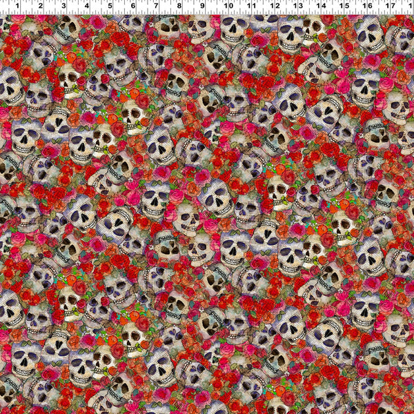 Faboolous by Sue Zipkin : Skulls in Multi : Clothworks