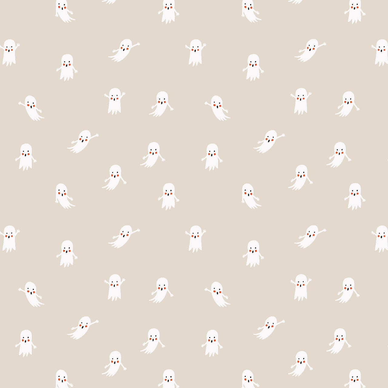 Halloween by Rifle Paper Co : Ghosts in Linen : Cotton and Steel