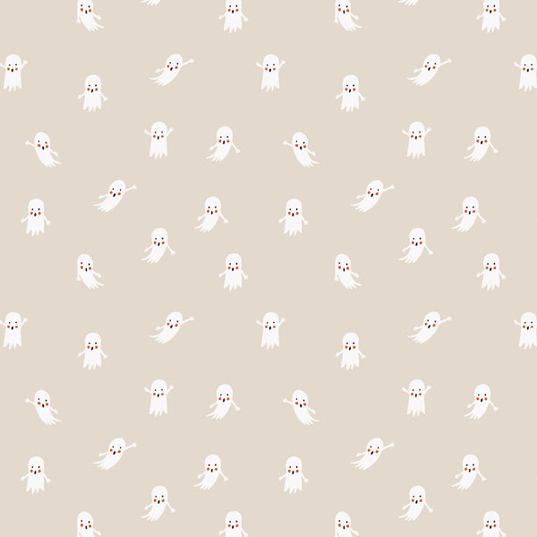 Halloween by Rifle Paper Co : Ghosts in Linen : Cotton and Steel