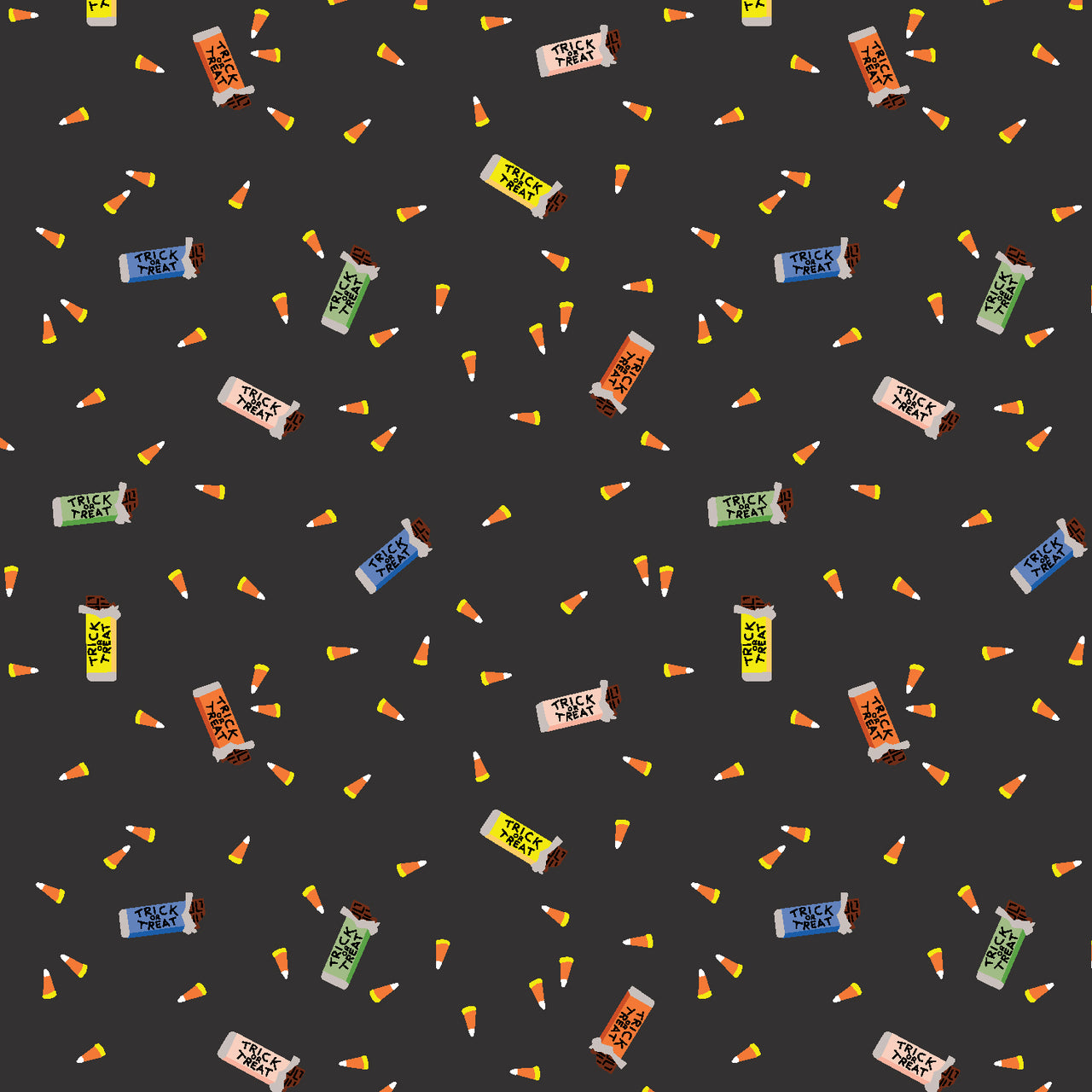 Halloween by Rifle Paper Co : Trick or Treat in Black : Cotton and Steel