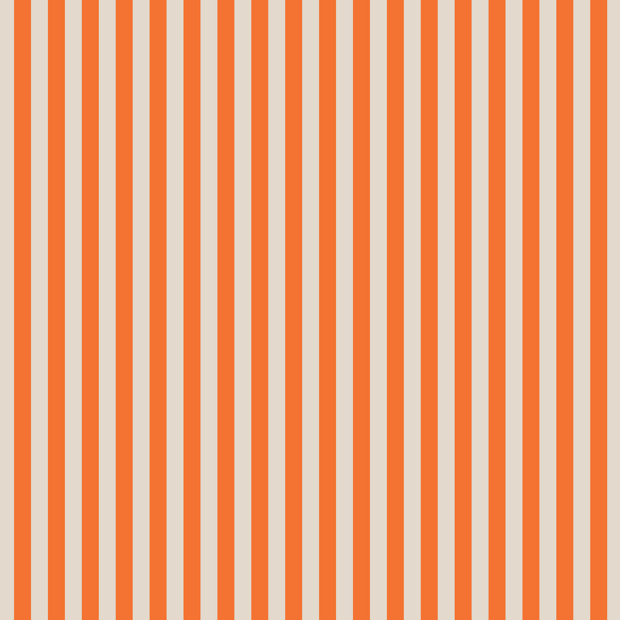 Halloween by Rifle Paper Co : Cabana Stripe in Orange : Cotton and Steel