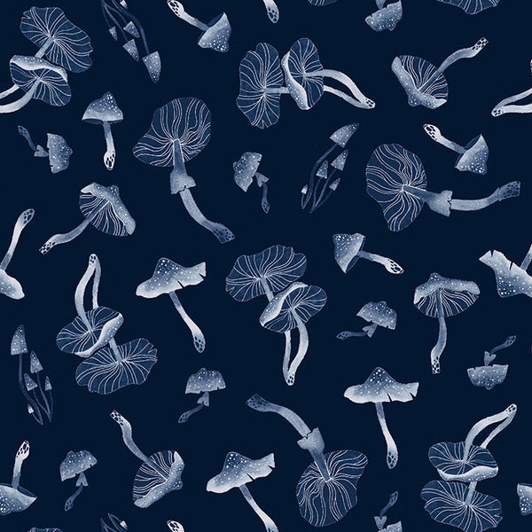 Starstuff by Rae Ritchie : Mushroom in Navy : Dear Stella