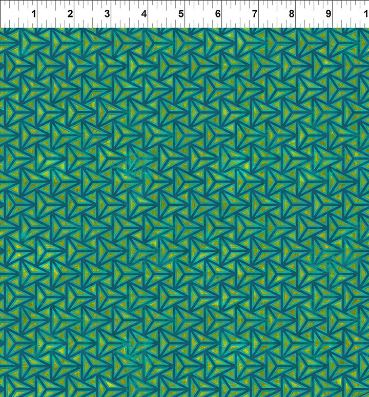Cosmos by Jason Yenter : Facet in Teal : In the Beginning Fabrics