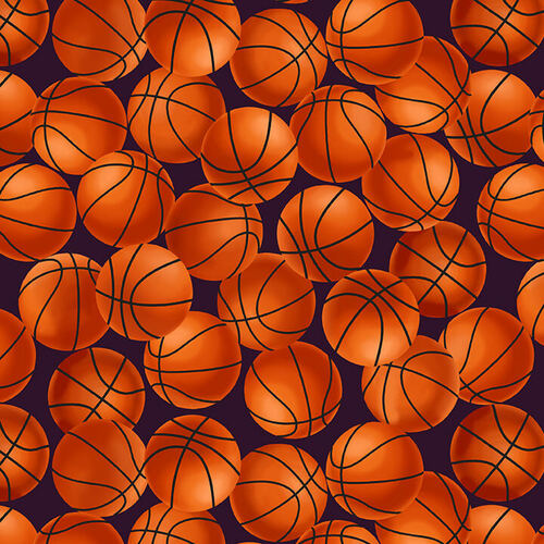 Love of the Game : Basketballs in Rust : Blank Quilting