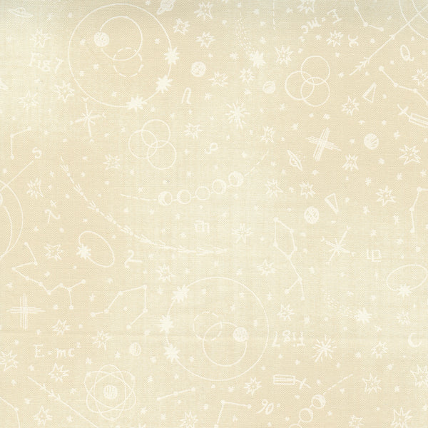 Astra by Janet Clare : Galaxy in Milky Way White : Moda