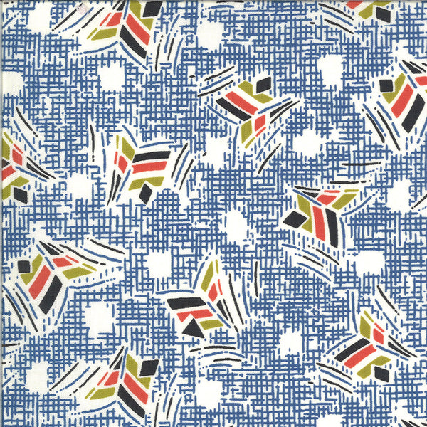 Winkipop by Jen Kingwell : Nara in Deep Water Blue : Moda