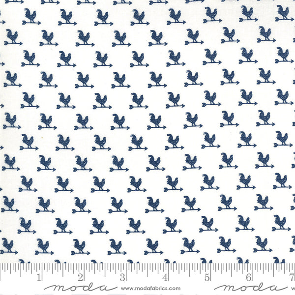 Break of Day by Sweetfire Road : 43108-11 Ivory Navy : Moda