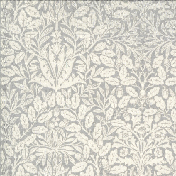 Dover by Brenda Riddle of Acorn Quilts : Acorn Damask in Grey : Moda