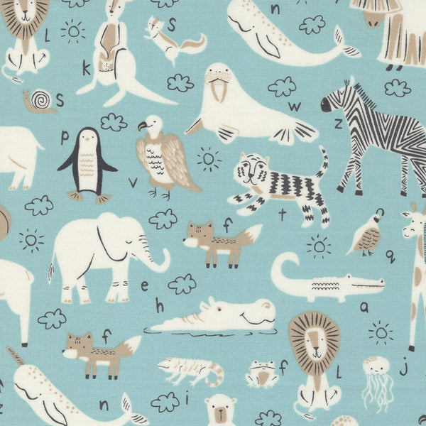 ABC XYZ by Stacy Iest Hsu : 20813-13 Aqua : Moda