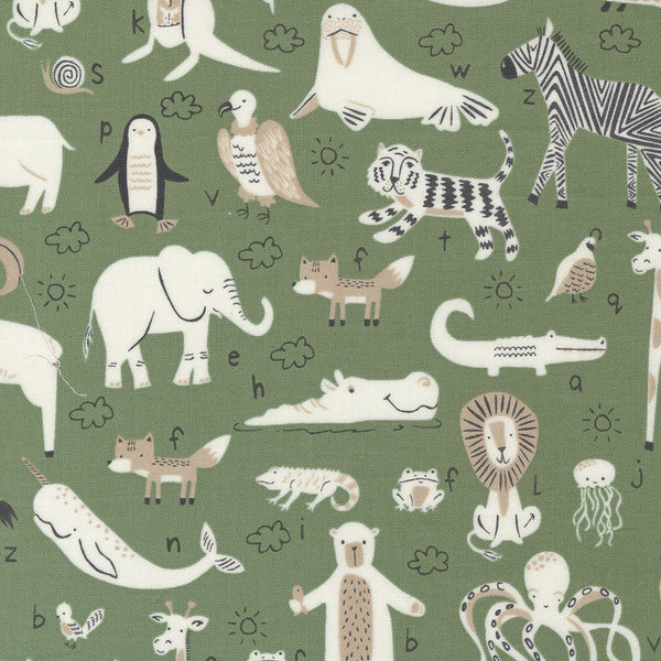 ABC XYZ by Stacy Iest Hsu : 20813-16 Green : Moda