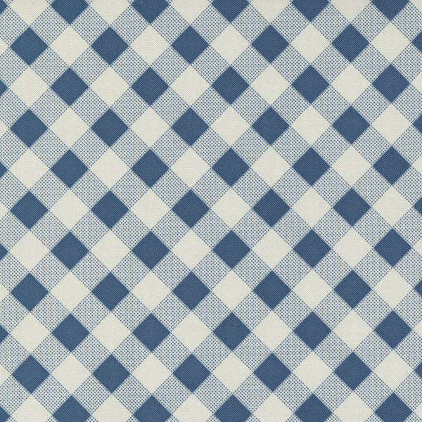 Meander by Aneela Hoey : Picnic Check in Indigo : Moda