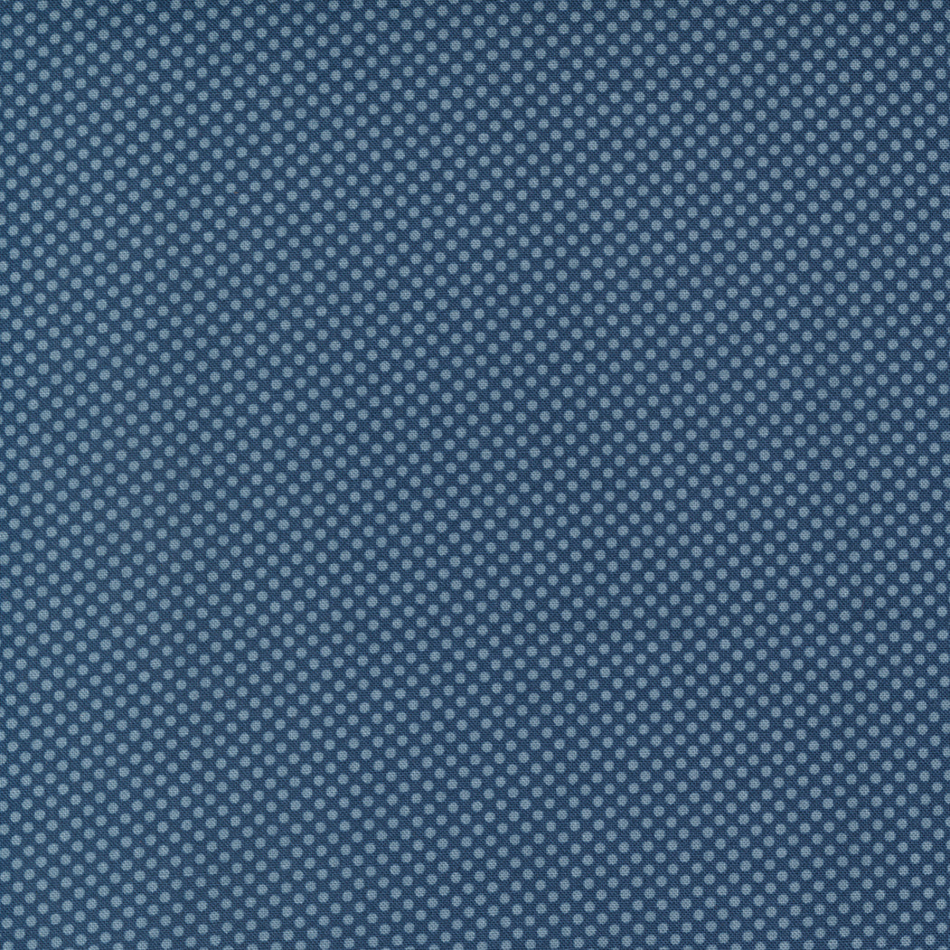 Meander by Aneela Hoey : Dot in Navy : Moda