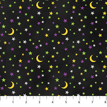 Gnomes Night Out : 24664-99 Black : Northcott