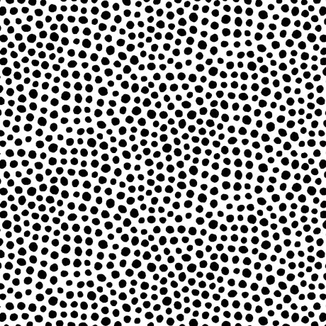 Blanc et Noir : Dots in White : Quilting Treasures