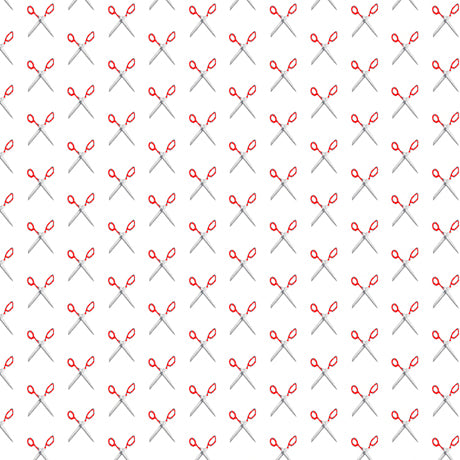 It's a Shop Hop by Desiree's Designs : Scissors in White : Quilting Treasures