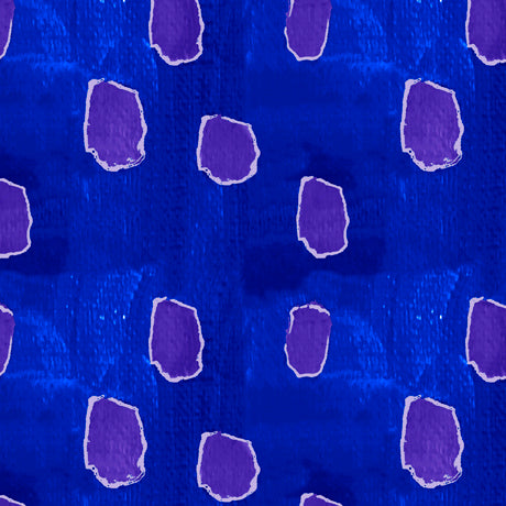 Painterly Garden by Desiree's Designs : Spots in Dark Blue : Quilting Treasures