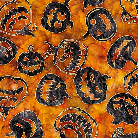 Wicked by Dan Morris : Pumpkin Toss 28825-O : QT Fabrics