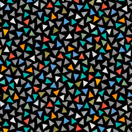 Cockatoos : Triangle Geo : Quilting Treasures