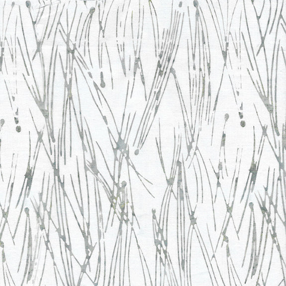 Sticks and Stones : Scattered Lines in Grey : Island Batiks