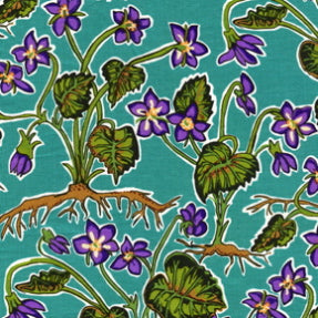 The Bee's Knees by Terrie Mangat : Violets in Teal : Free Spirit