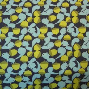 Get Together by David Walker : Squirrel and Nuts in Navy : Free Spirit