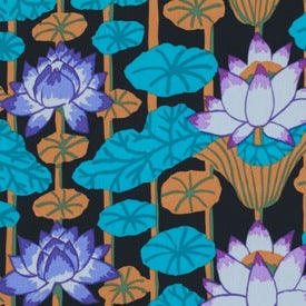 Kaffe Fassett : Lotus Stripe in Black : Westminster