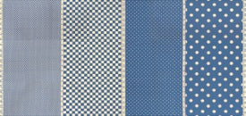 American Jane Pot Luck : Checks & Dots Sampler Denim 21647-24 : Moda