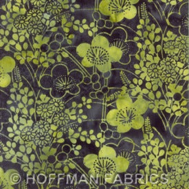 Bali Chop : Asian Floral Key Lime : Hoffman : Batik