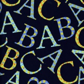 Baby! by Cynthia Rowley : ABC Toss in Blue : Michael Miller