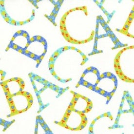 Baby! by Cynthia Rowley : ABC Toss in Aqua : Michael Miller