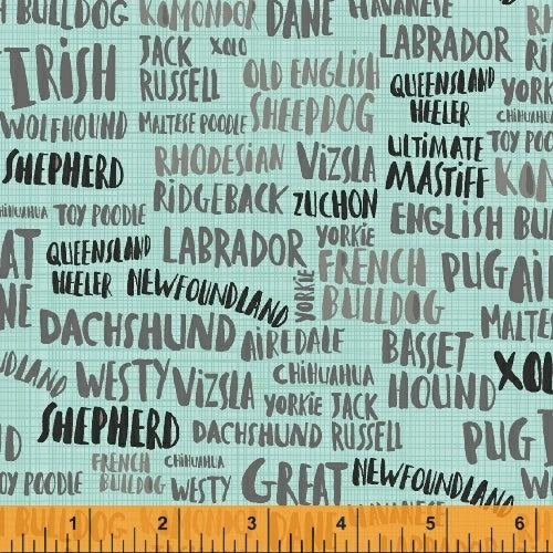 Hot Dogs and Cool Cats by Carolyn Gavin : Dog Names in Turquoise : Windham